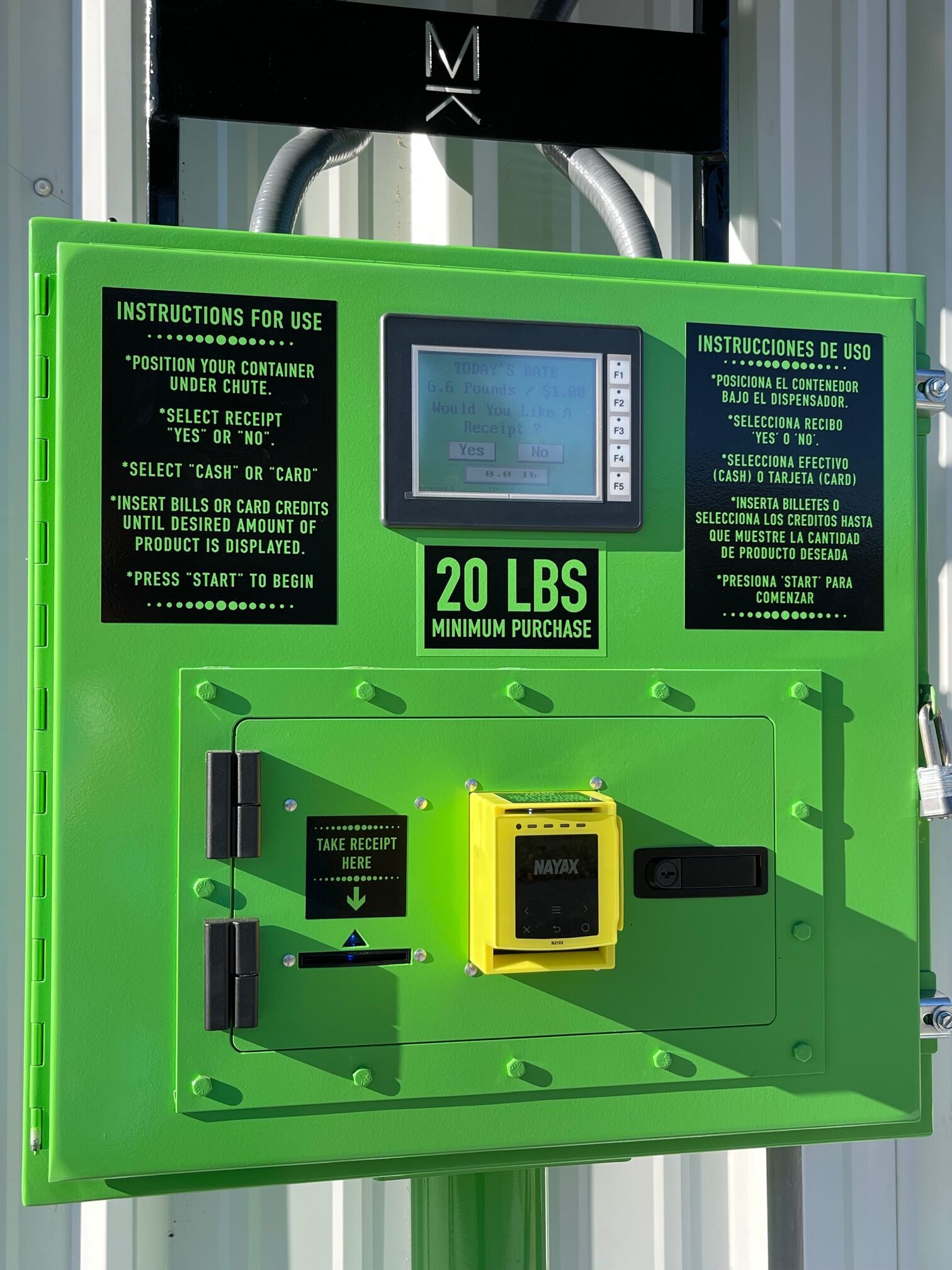 Maize Kraize corn vending machine dispensing corn